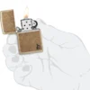 Armor® en laiton antique, motif flamme