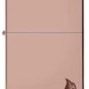 Armor® finition polie brillante, motif flamme en or rose
