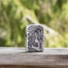 Armor® Motif de montagne argent antique