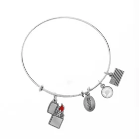 Bracelet à breloques zippo