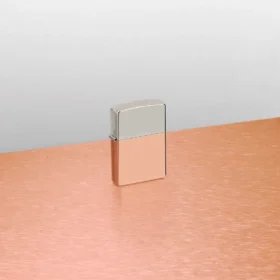 Briquet à boîtier bimétallique – Couvercle en Sterling Silver