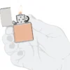Briquet à boîtier bimétallique – Couvercle en Sterling Silver