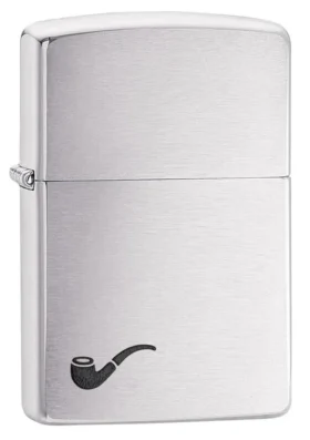 Briquet pour pipe en Brushed Chrome