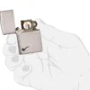 Briquet pour pipe en Brushed Chrome