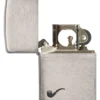 Briquet pour pipe en Brushed Chrome