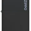 Classic Noir mat avec logo zippo