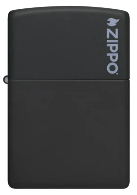 Classic Noir mat avec logo zippo