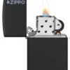 Classic Noir mat avec logo zippo