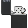 Classic Noir mat avec logo zippo