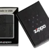 Emblème en cuir noir – Motif zippo Emblème en cuir noir – Motif zippo