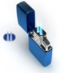 Insert pour briquet au gaz butane à double flamme