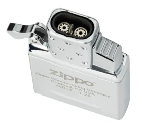 Insert pour briquet au gaz butane à double flamme