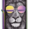 Lion aux lunettes de soleil