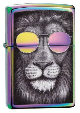 Lion aux lunettes de soleil