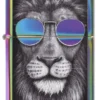 Lion aux lunettes de soleil