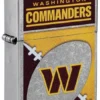 Logo chromé des Washington Commanders de la NFL