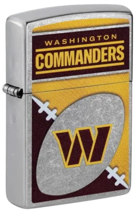 Logo chromé des Washington Commanders de la NFL