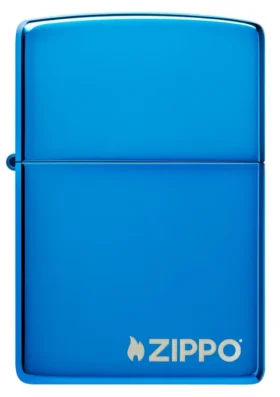 Logo Zippo bleu classic hautement poli