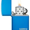 Logo Zippo bleu classic hautement poli
