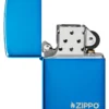 Logo Zippo bleu classic hautement poli