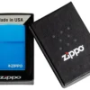 Logo Zippo bleu classic hautement poli