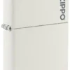 Logo Zippo Classic blanc mat