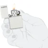 Logo Zippo Classic blanc mat