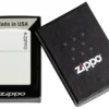 Logo Zippo Classic blanc mat