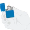 Logo Zippo Classic bleu ciel mat