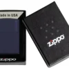 Logo Zippo Classic bleu marine mat