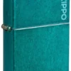 Logo Zippo Classic couleur bleu sarcelle « Candy Teal »