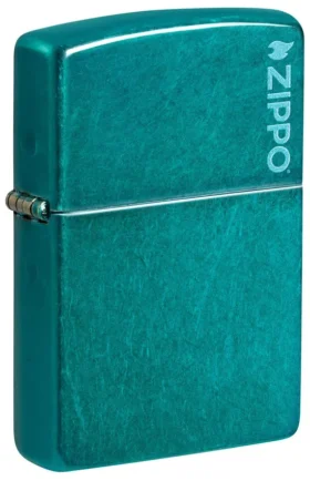 Logo Zippo Classic couleur bleu sarcelle « Candy Teal »