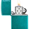 Logo Zippo Classic couleur bleu sarcelle « Candy Teal »