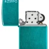Logo Zippo Classic couleur bleu sarcelle « Candy Teal »