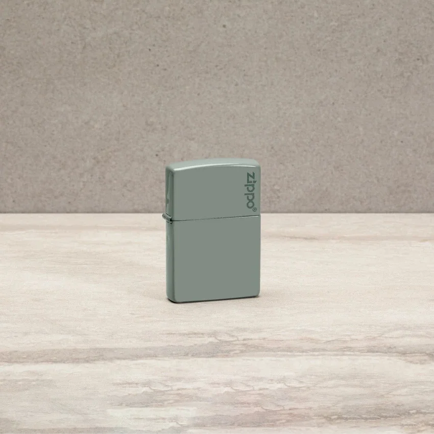 Logo Zippo Classic couleur sauge Logo Zippo Classic couleur sauge