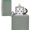 Logo Zippo Classic couleur sauge Logo Zippo Classic couleur sauge