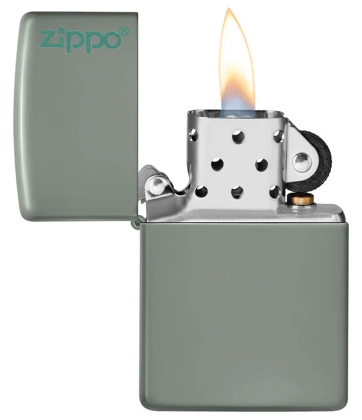 Logo Zippo Classic couleur sauge Logo Zippo Classic couleur sauge