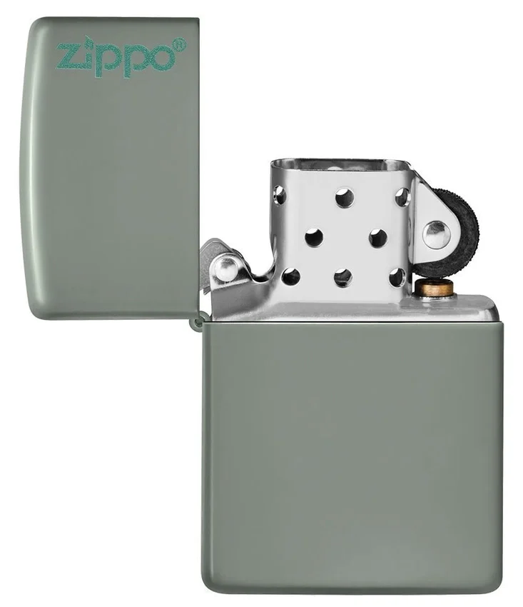 Logo Zippo Classic couleur sauge Logo Zippo Classic couleur sauge