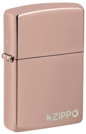 Logo Zippo Classic en or rose hautement poli