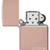 Logo Zippo Classic en or rose hautement poli