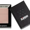 Logo Zippo Classic en or rose hautement poli