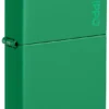 Logo Zippo Classic vert gazon mat