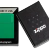 Logo Zippo Classic vert gazon mat