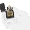 Logo Zippo doré « Black Crackle® »