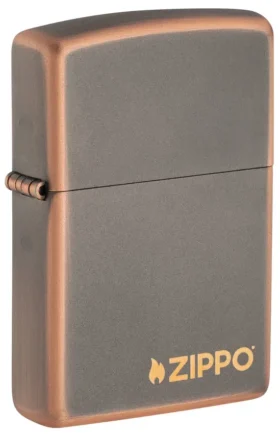Logo Zippo en bronze rustique