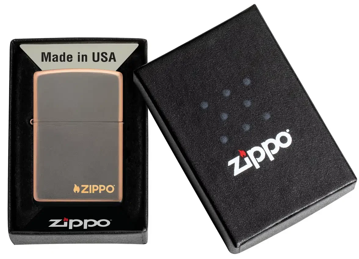 Logo Zippo en bronze rustique Logo Zippo en bronze rustique
