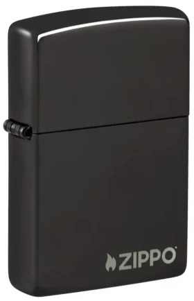 Logo Zippo noir Classic hautement poli