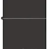 Logo Zippo noir Classic hautement poli