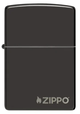Logo Zippo noir Classic hautement poli