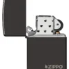 Logo Zippo noir Classic hautement poli